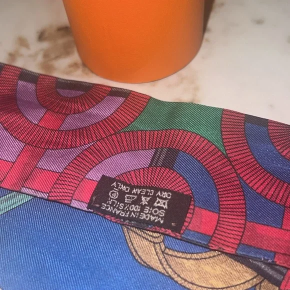 Preloved HERMES  Multicolor Twilly Scarf - Picture 5 of 11
